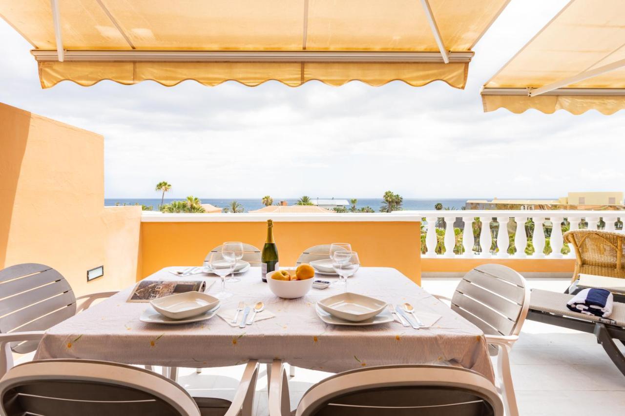Exclusive Penthouse Playa Las Vistas 4 Close To The Sea And Beach, Aircondition For A Fee, Wifi, Terrace, Heated Pool Playa de las Americas  Exterior foto