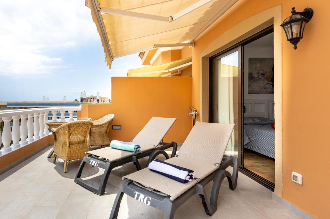 Exclusive Penthouse Playa Las Vistas 4 Close To The Sea And Beach, Aircondition For A Fee, Wifi, Terrace, Heated Pool Playa de las Americas  Exterior foto